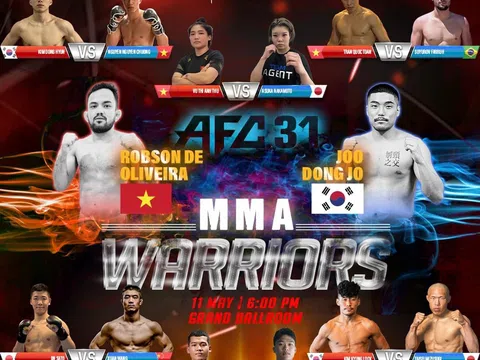 Việt Nam có 4 võ sĩ thượng đài tại MMA chuyên nghiệp Angel's Fighting Championship 31