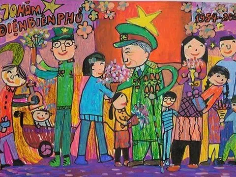 Hơn 420.000 tác phẩm dự thi vẽ tranh kỷ niệm 70 năm Chiến thắng Điện Biên Phủ