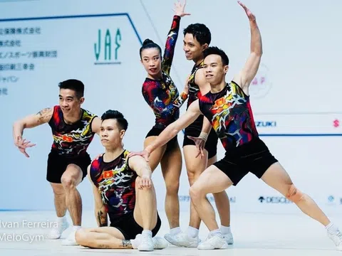 Aerobic Việt Nam giành huy chương vàng tại World Cup 2024