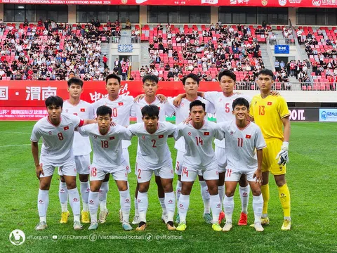 Đội tuyển U19 Việt Nam thua 0-1 trước chủ nhà U19 Trung Quốc trong trận ra quân tại giải Bóng đá U19 quốc tế 2024