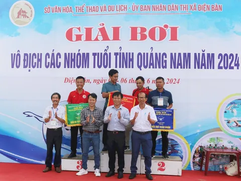 Tam Kỳ nhất toàn đoàn giải Bơi vô địch các nhóm tuổi tỉnh Quảng Nam