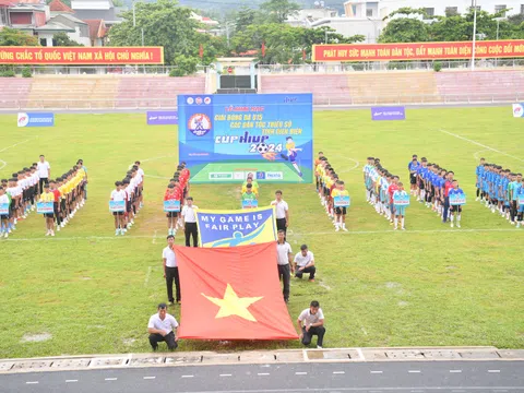 Khai mạc giải Bóng đá U15 các dân tộc thiểu số tỉnh Điện Biên - Cúp HIUP 2024