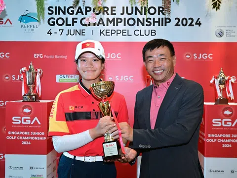 Singapore Golf Junior Championship 2024: Nguyễn Viết Gia Hân đạt giải nhất bảng B nữ