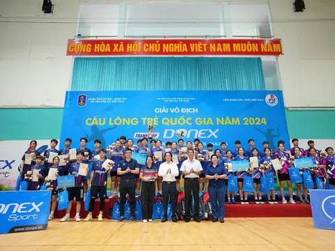 Giải vô địch Cầu lông trẻ quốc gia năm 2024: Thành phố Hồ Chí Minh giữ vững ngôi vô địch đồng đội