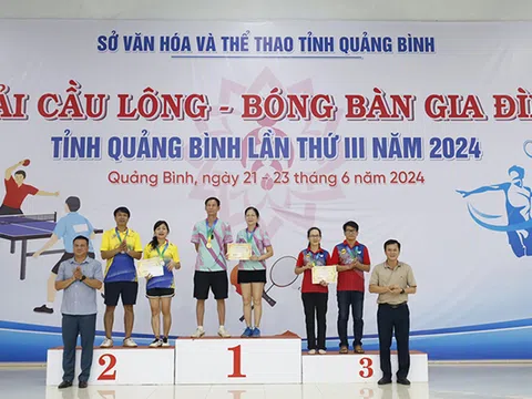 Thể thao gắn kết gia đình ở Quảng Bình