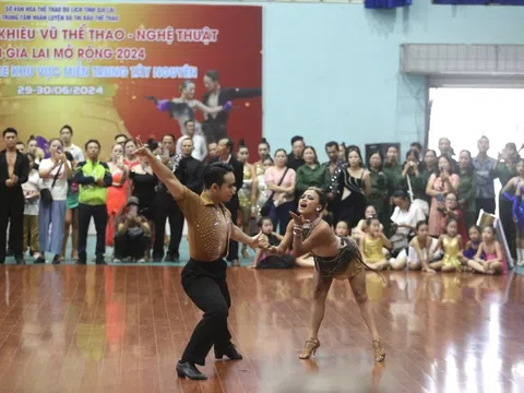 Giải vô địch Khiêu vũ thể thao - nghệ thuật tỉnh Gia Lai mở rộng năm 2024