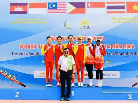 Việt Nam dẫn đầu giải Đua thuyền Rowing vô địch U19, U23 và vô địch Đông Nam Á 2024