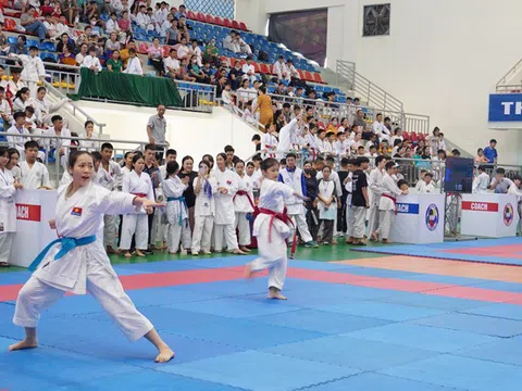 Hơn 600 vận động viên tranh tài giải vô địch Karate các câu lạc bộ Quảng Bình mở rộng lần thứ III