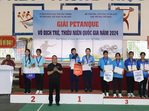 Kết thúc giải Petanque vô địch trẻ, thiếu niên quốc gia 2024