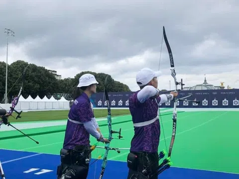 Các vận động viên Việt Nam tập luyện trước giờ khai cuộc Thế vận hội