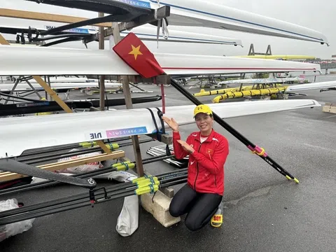 Môn Rowing Olympic 2024: Phạm Thị Huệ về cuối ở lượt đấu nhóm C/D phân hạng 13-24