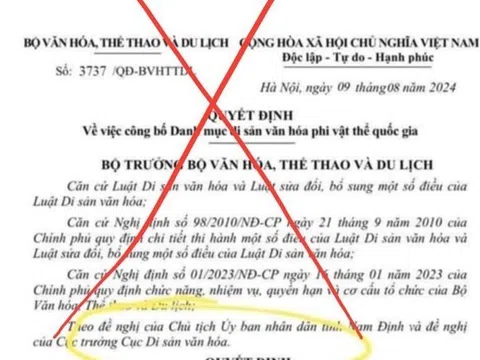 Bộ Văn hóa, Thể thao và Du lịch đề nghị xử lý thông tin xuyên tạc, sai sự thật việc tri thức dân gian “Cháo lươn” Nghệ An được đề cử Di sản văn hóa phi vật thể