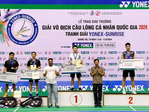 Hà Nội nhất toàn đoàn giải vô địch Cầu lông cá nhân quốc gia 2024