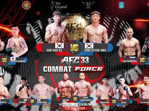 Sự kiện MMA AFC 33 quay trở lại Việt Nam