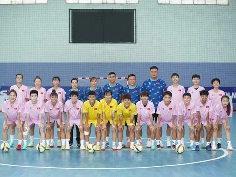 Giải giao hữu NSDF Women Futsal Championship 2024: Đội tuyển futsal nữ Việt Nam bắt đầu tập luyện