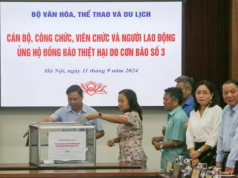 Bộ Văn hóa, Thể thao và Du lịch phát động quyên góp, ủng hộ đồng bào bị thiệt hại do cơn bão số 3