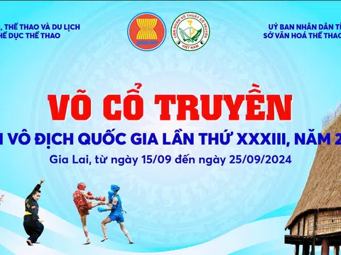 Giải vô địch Võ cổ truyền quốc gia năm 2024 thu hút gần 700 huấn luyện viên, vận động viên tham gia