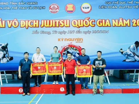 Giải Ju-jitsu vô địch quốc gia 2024: Thái Nguyên dẫn đầu Bảng tổng sắp huy chương