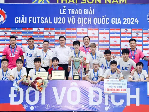 Chung kết giải Futsal vô địch U20 Quốc gia 2024: Thái Sơn Bắc lần đầu đăng quang