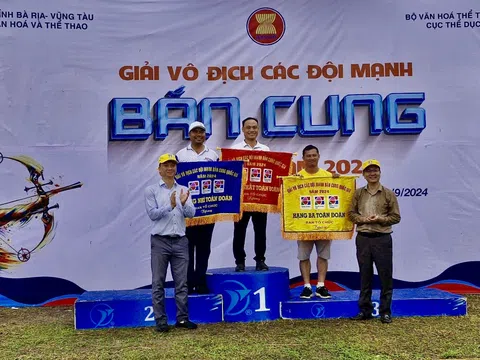 Giải vô địch các đội mạnh Bắn cung Quốc gia 2024: Hà Nội nhất toàn đoàn