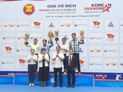 Thành phố Hồ Chí Minh 1 dẫn đầu giải vô địch Taekwondo các câu lạc bộ 2024