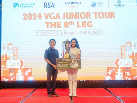 Nguyễn Viết Gia Hân vô địch chặng 8 VGA Junior Tour 2024