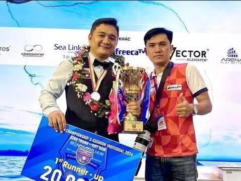 Giải Billiards Championship 2024: Trần Thanh Lực giành ngôi á quân