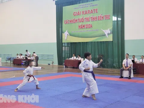 Giải Karate các nhóm tuổi tỉnh Bến Tre năm 2024 