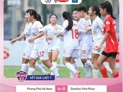 Lượt trận thứ bảy giải Bóng đá U19 nữ Quốc gia - Cúp Acecook 2024: Hà Nội và Phong Phú Hà Nam cùng thắng