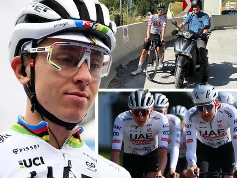 Cha của Tim Wellens bị stress khi dẫn buổi tập có Tadej Pogacar