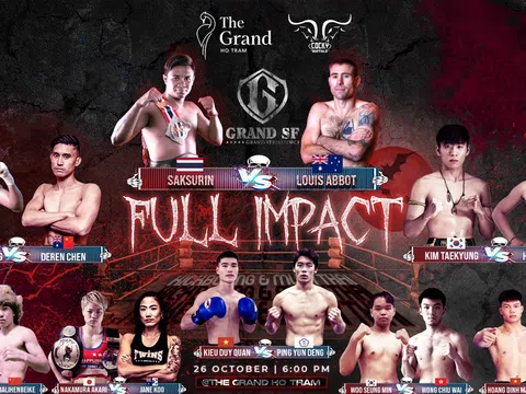 Việt Nam có 3 võ sĩ thượng đài tại sự kiện võ thuật Grand Strikeforce Vol 1: Full Impact