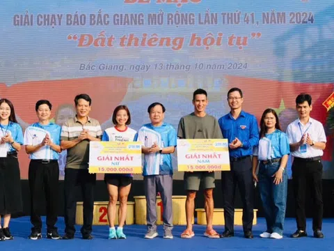 Hơn 3.000 vận động viên tham dự giải Chạy Báo Bắc Giang mở rộng năm 2024 