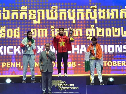 Kết thúc giải Kickboxing vô địch châu Á 2024: Việt Nam giành tổng cộng 11 huy chương vàng