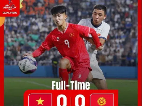 U17 Việt Nam để Kyrgyzstan cầm hòa không bàn thắng