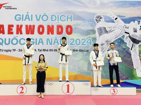 Thành phố Hồ Chí Minh dẫn đầu giải vô địch Taekwondo quốc gia 2024