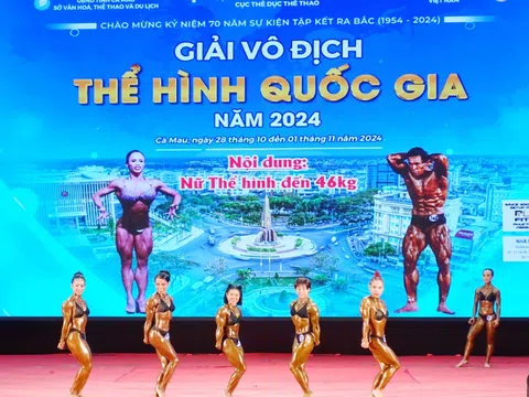 110 vận động viên tham dự giải vô địch Thể hình quốc gia 2024