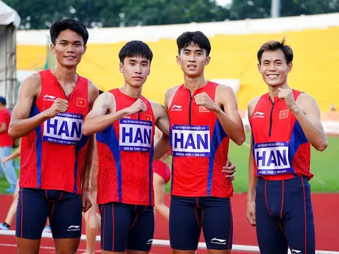 Giải vô địch Điền kinh quốc gia năm 2024: Hà Nội tiếp tục thâu tóm trọn bộ huy chương vàng nội dung tiếp sức 4x400m