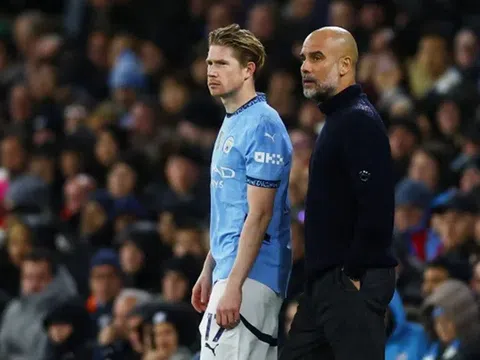 Huấn luyện viên Pep Guardiola bác bỏ tin đồn mâu thuẫn với De Bruyne