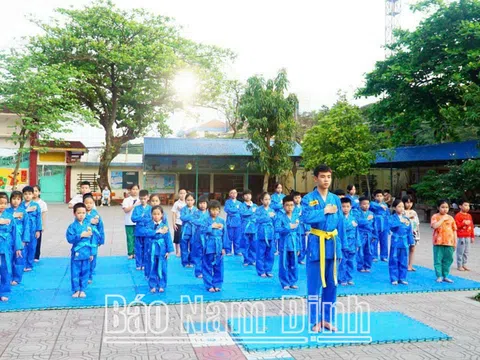 Nam Định phát triển phong trào Vovinam học đường