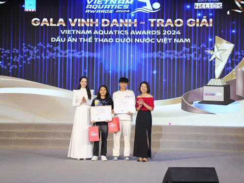 Thể thao dưới nước Quân đội thắng lớn tại Vietnam Aquatics Awards 2024