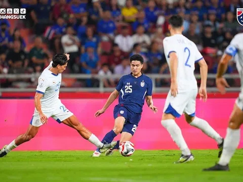 Bán kết lượt về ASEAN Cup 2024 > Thái Lan 3-1 Philippines (4-3): Suphanat Mueanta đóng vai người hùng