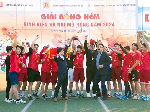 Hấp dẫn giải Bóng ném Sinh viên Hà Nội mở rộng năm 2024