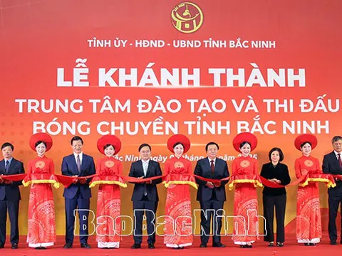 Bắc Ninh khánh thành Trung tâm Đào tạo và Thi đấu bóng chuyền