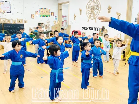 Nam Định phát triển phong trào Vovinam học đường