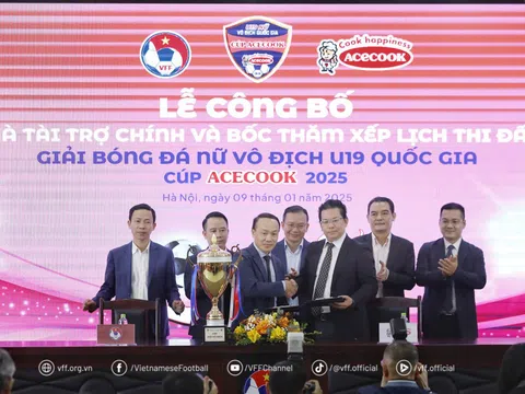 Acecook Việt Nam tiếp tục tài trợ chính giải Bóng đá nữ vô địch U19 quốc gia 2025