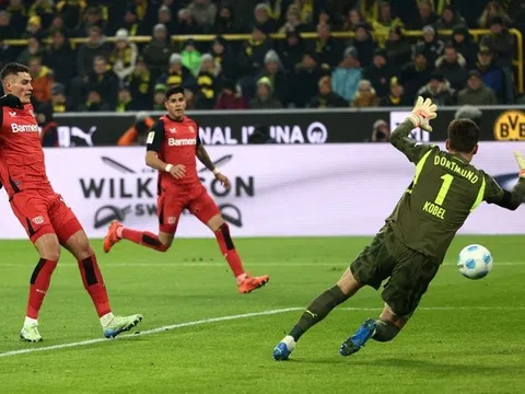 Bayer Leverkusen đánh bại Dortmund, thu hẹp khoảng cách với Bayern Munich