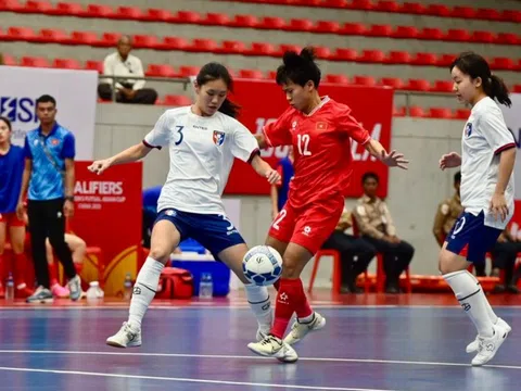 Vòng loại giải Futsal nữ châu Á 2025: Đội tuyển Việt Nam vào Vòng chung kết với ngôi nhất bảng D