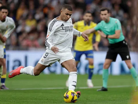 Vòng 20 La Liga: Mbappe tỏa sáng, Real Madrid thắng đậm trên sân nhà