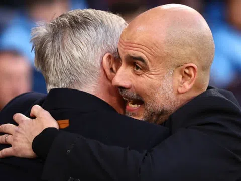 Huấn luyện viên Pep Guardiola và Ancelotti thận trọng trước đại chiến tại vòng play-off Champions League