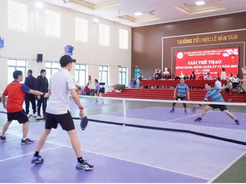 Hơn 200 vận động viên tranh tài Giải Pickleball ngành Giáo dục thành phố Lào Cai